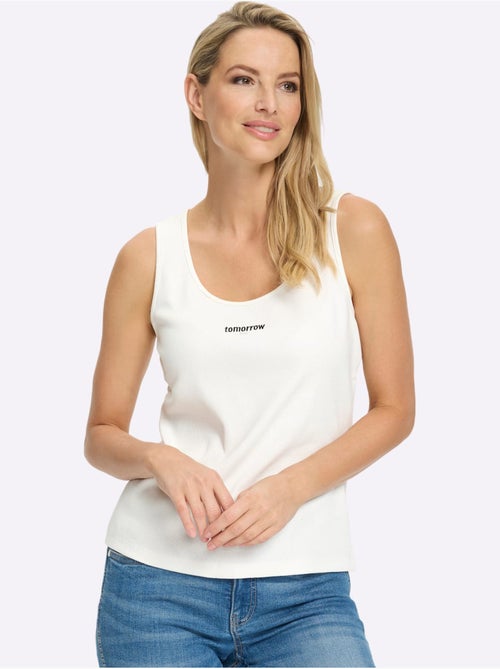 Débardeur Inscription Tendance - Taille Standard - Helline - Kiabi