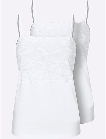 Débardeur Jersey Fin - Taille Standard - Witt - Lot de 2