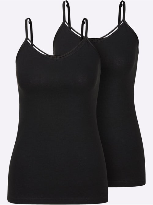 Débardeur Jersey Fin - Taille Standard - Witt - Lot de 2 - Kiabi