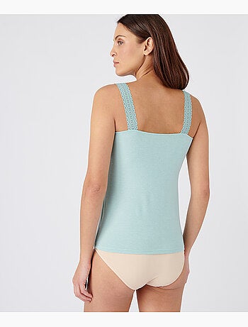 Débardeur jersey Thermolactyl Sensitive finition dentelle - Damart