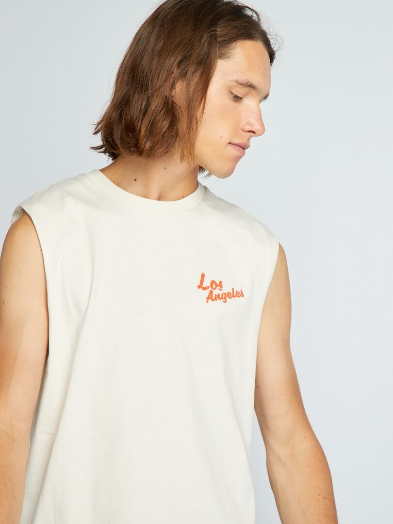 Débardeur Los Angeles California Dreaming - Santa Monica Beach - 100% Coton - Coupe Classique