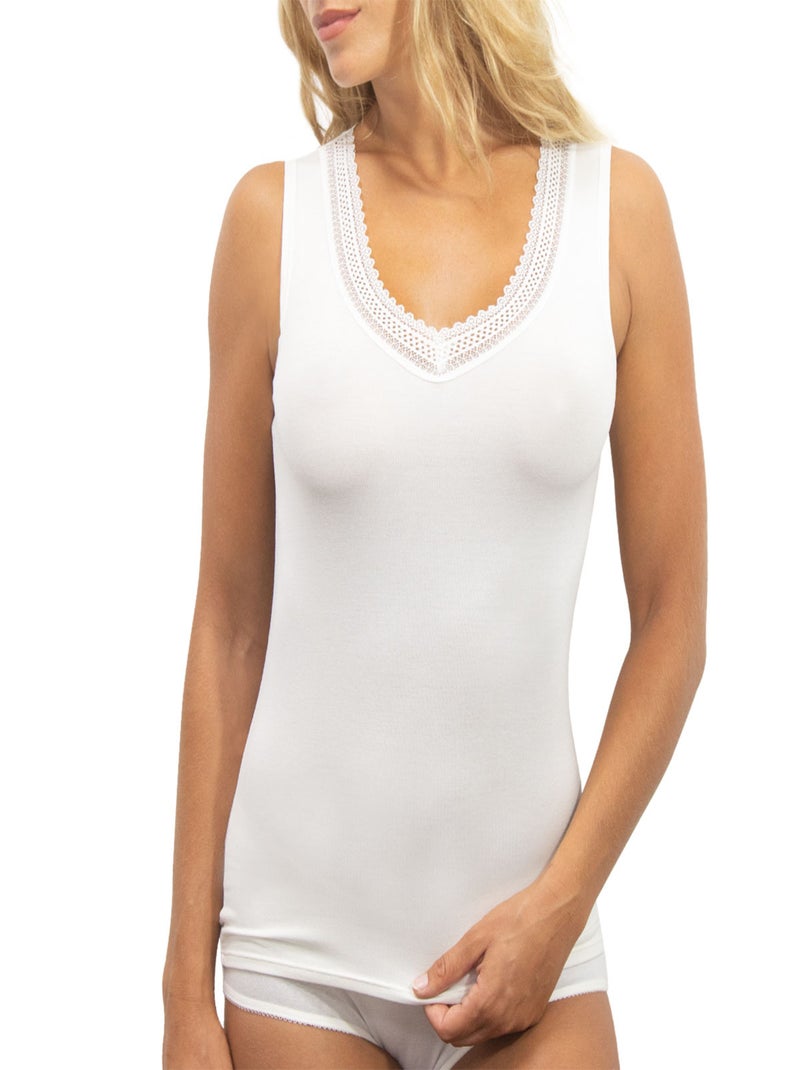 Débardeur  Ligne Chaude Athena Beige - Kiabi