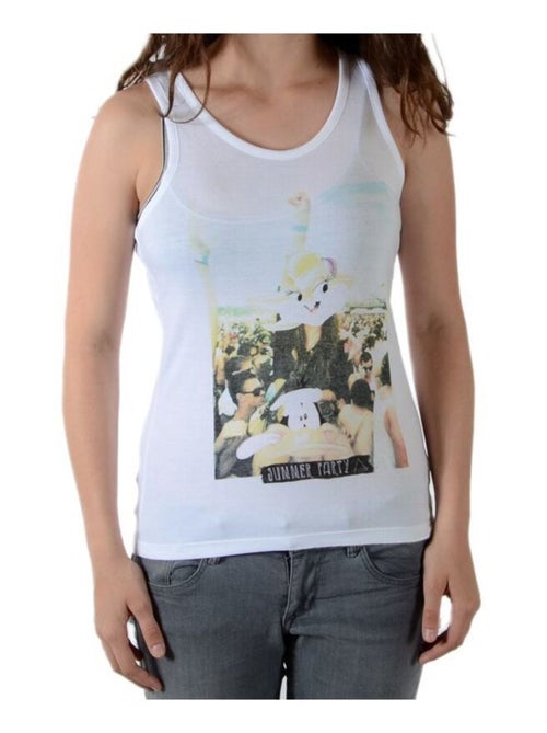 Débardeur Little Eleven Paris Party Top Fille  Blanc - Kiabi