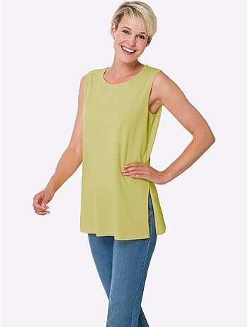 Débardeur Long Coupe Longue Affinante - Taille Standard - Moda Vilona