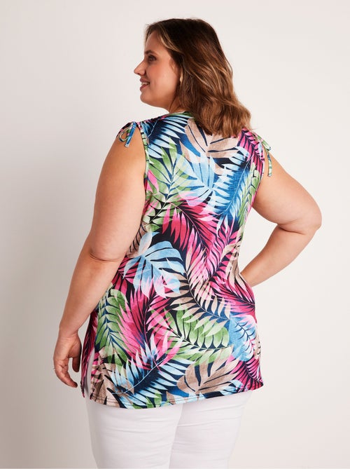 Débardeur long imprimé végétal - Kiabi