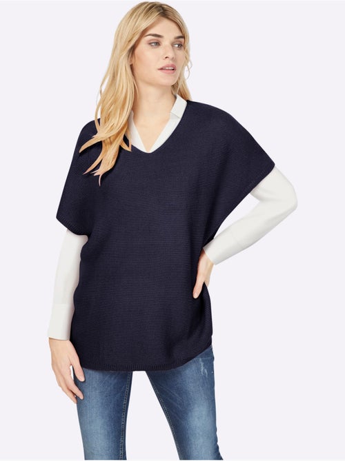 Débardeur Long Mailles à L'envers Tendance - Taille Standard - helline - Kiabi