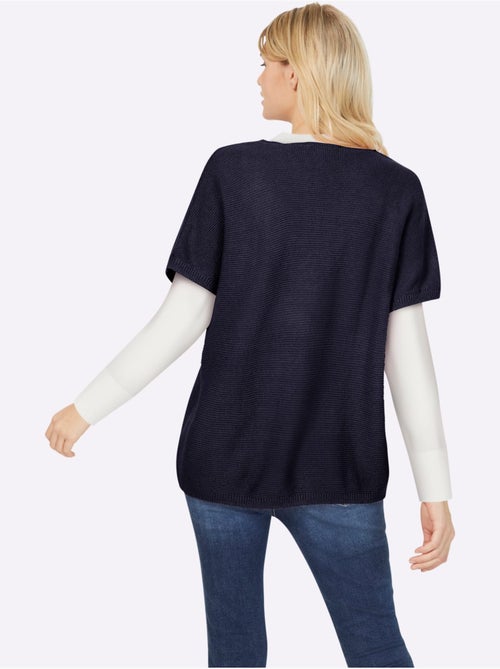 Débardeur Long Mailles à L'envers Tendance - Taille Standard - helline - Kiabi