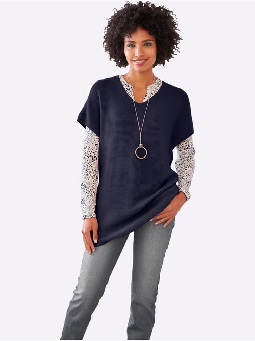 Débardeur Long Mailles à L'envers Tendance - Taille Standard - helline - Kiabi