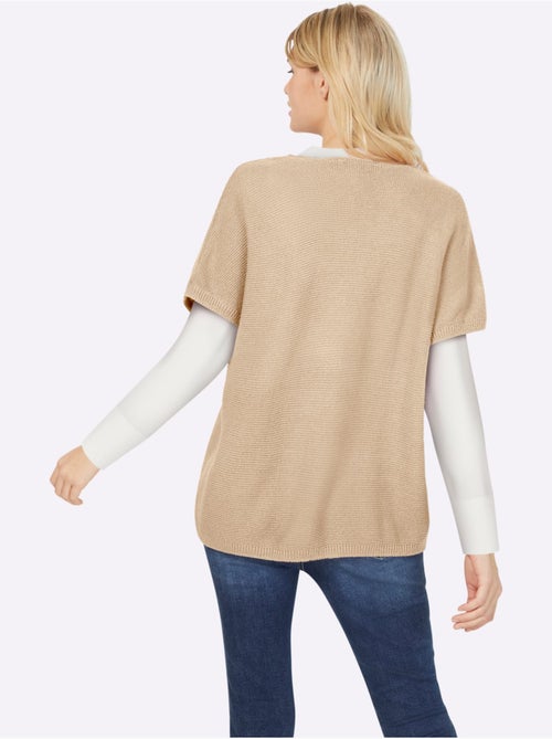 Débardeur Long Mailles à L'envers Tendance - Taille Standard - helline - Kiabi