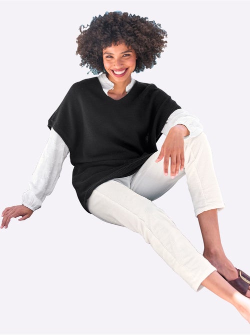 Débardeur Long Mailles à L'envers Tendance - Taille Standard - helline - Kiabi