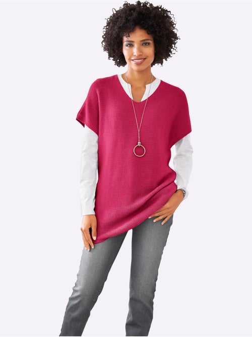 Débardeur Long Mailles à L'envers Tendance - Taille Standard - helline - Kiabi