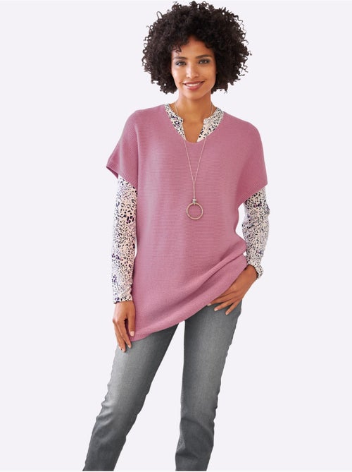 Débardeur Long Mailles à L'envers Tendance - Taille Standard - helline - Kiabi