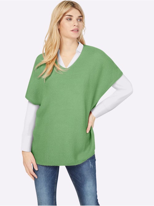 Débardeur Long Mailles à L'envers Tendance - Taille Standard - helline - Kiabi