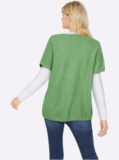 Débardeur Long Mailles à L'envers Tendance - Taille Standard - helline - Kiabi