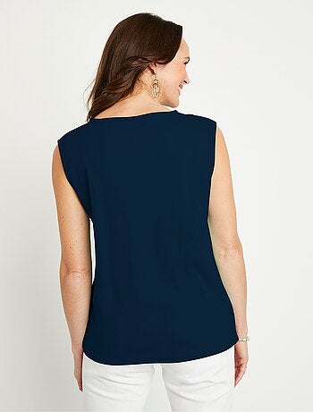 Débardeur macramé coton uni