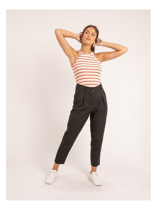 Débardeur maille côtelée rayé FELIXA - Kiabi