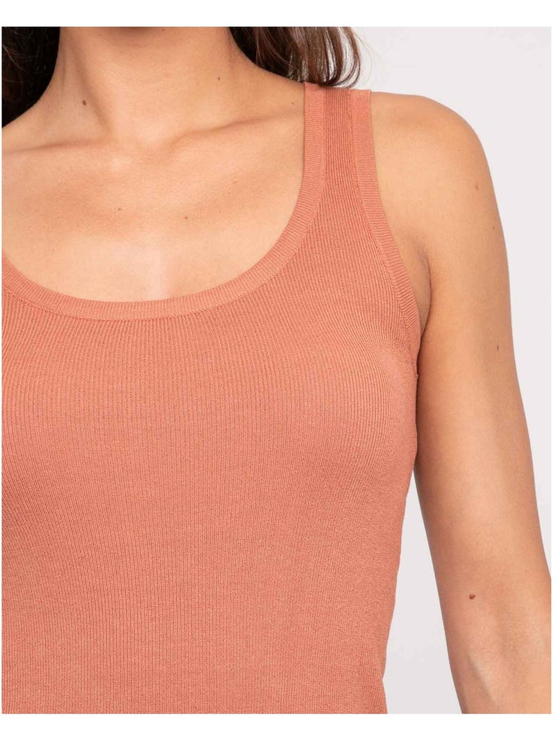 Débardeur maille FALYA Rouge brique - Kiabi