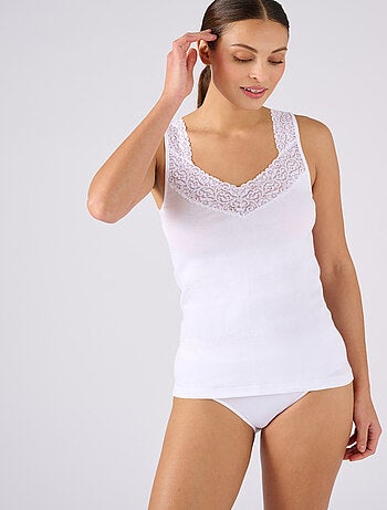 Débardeur maille pur coton peigné - Damart