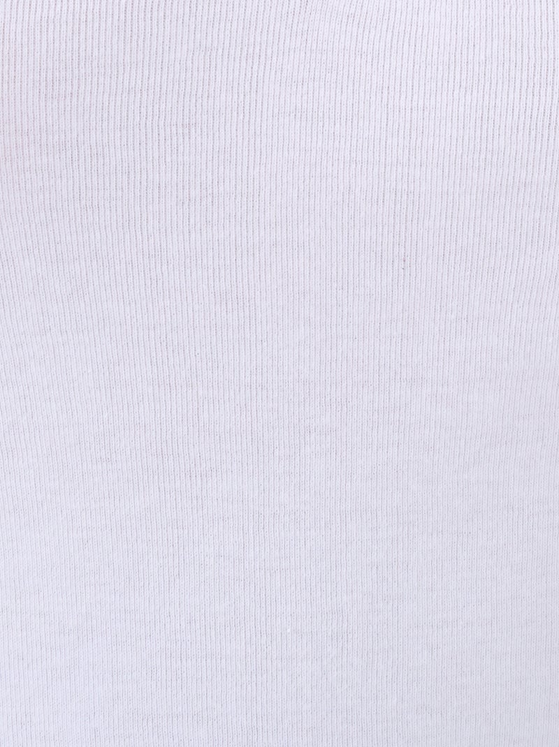 Débardeur maille pur coton peigné - Damart Blanc - Kiabi