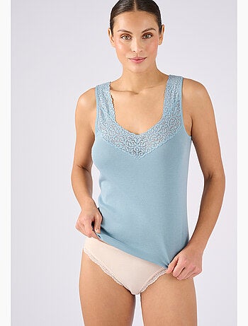 Débardeur maille pur coton peigné - Damart