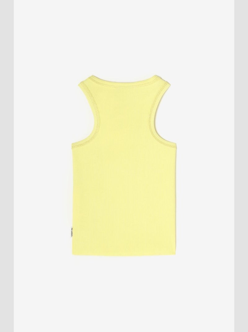 Debardeur MARGI 'Le Temps Des Cerises' Jaune - Kiabi