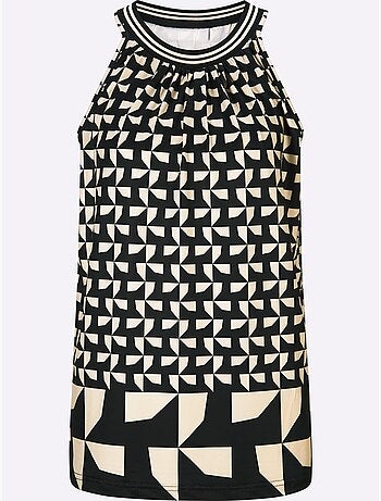 Débardeur Mélange De Motifs Tendance - Taille Standard - Helline
