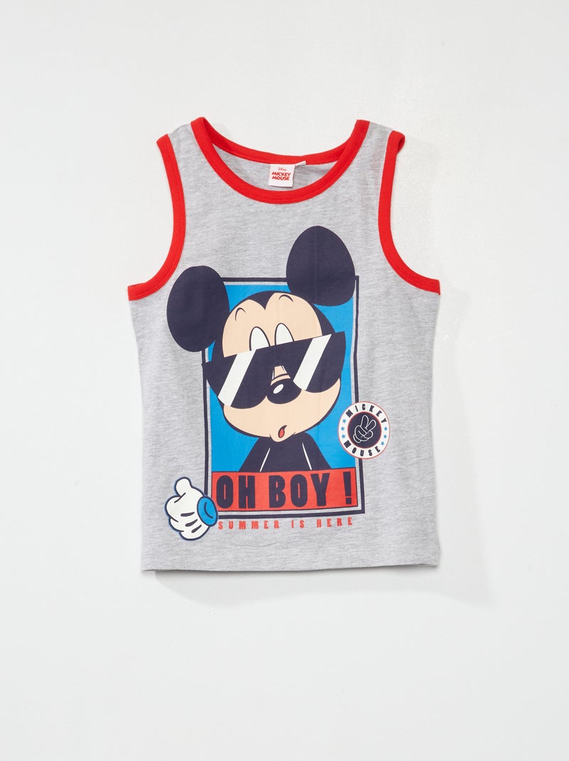 Débardeur 'Mickey' 'Disney' gris - Kiabi