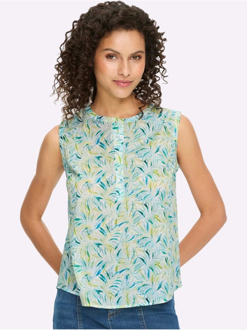 Débardeur motif feuilles tropical - taille standard - helline - Kiabi Débardeur motif feuilles tropical - taille standard - helline - Kiabi