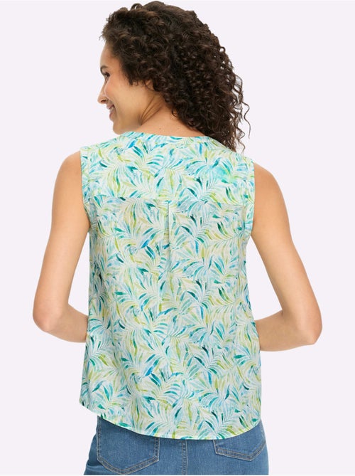 Débardeur motif feuilles tropical - taille standard - helline - Kiabi Débardeur motif feuilles tropical - taille standard - helline - Kiabi