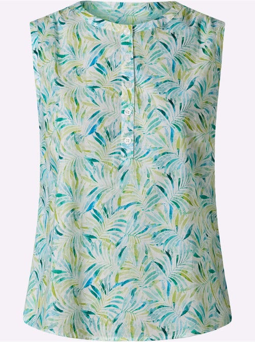 Débardeur motif feuilles tropical - taille standard - helline - Kiabi Débardeur motif feuilles tropical - taille standard - helline - Kiabi