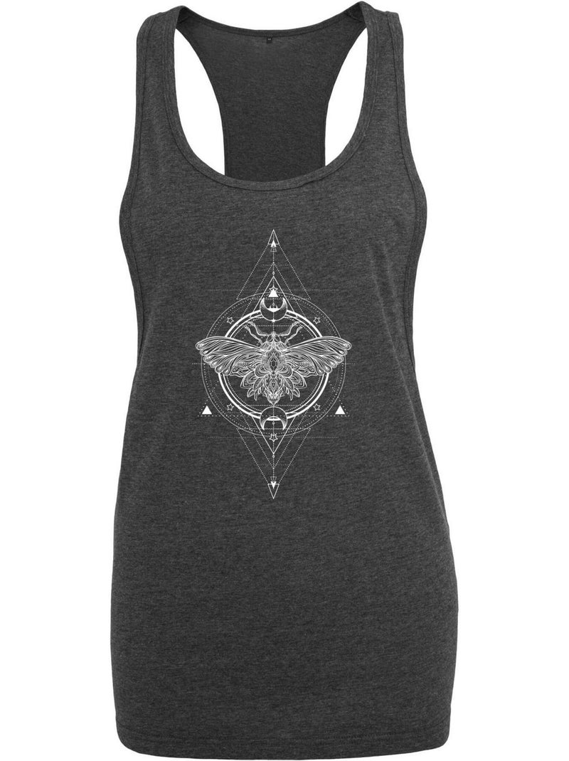 Débardeur motif/style papillon de nuit - mister tee Gris Gris anthracite - Kiabi