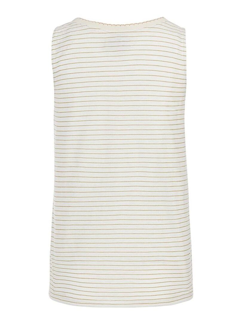 Débardeur (Tank Top) Miss Me Taille L Beige - Style Plage - Très Bon État Occasion
