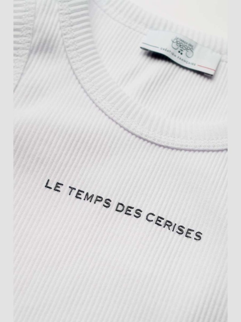 Debardeur MURGI 'Le Temps Des Cerises' Blanc - Kiabi