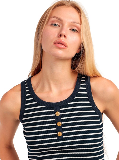 Débardeur Navy Top - Kiabi