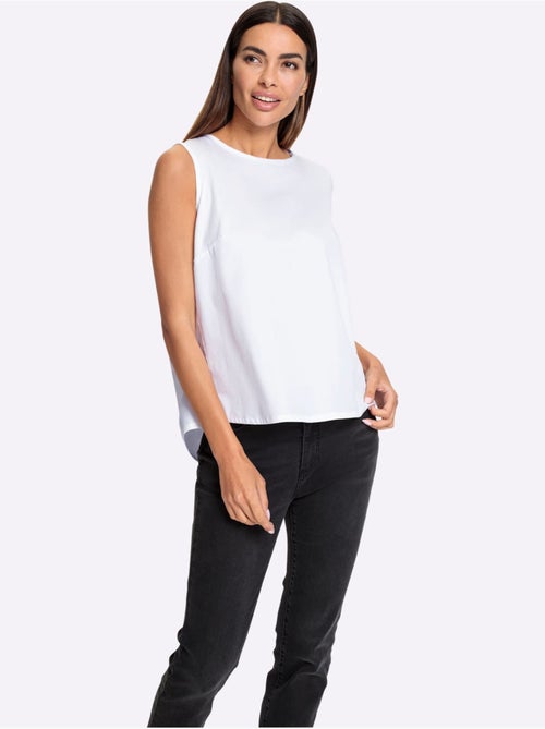 Débardeur Partie Plissée Au Dos, Largeur Affinante - Taille Standard - helline - Kiabi