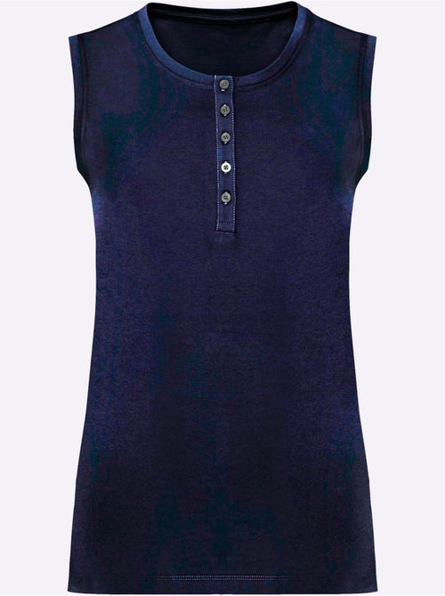 Débardeur Patte De Boutonnage Courte - Taille Standard - Moda Vilona - Kiabi