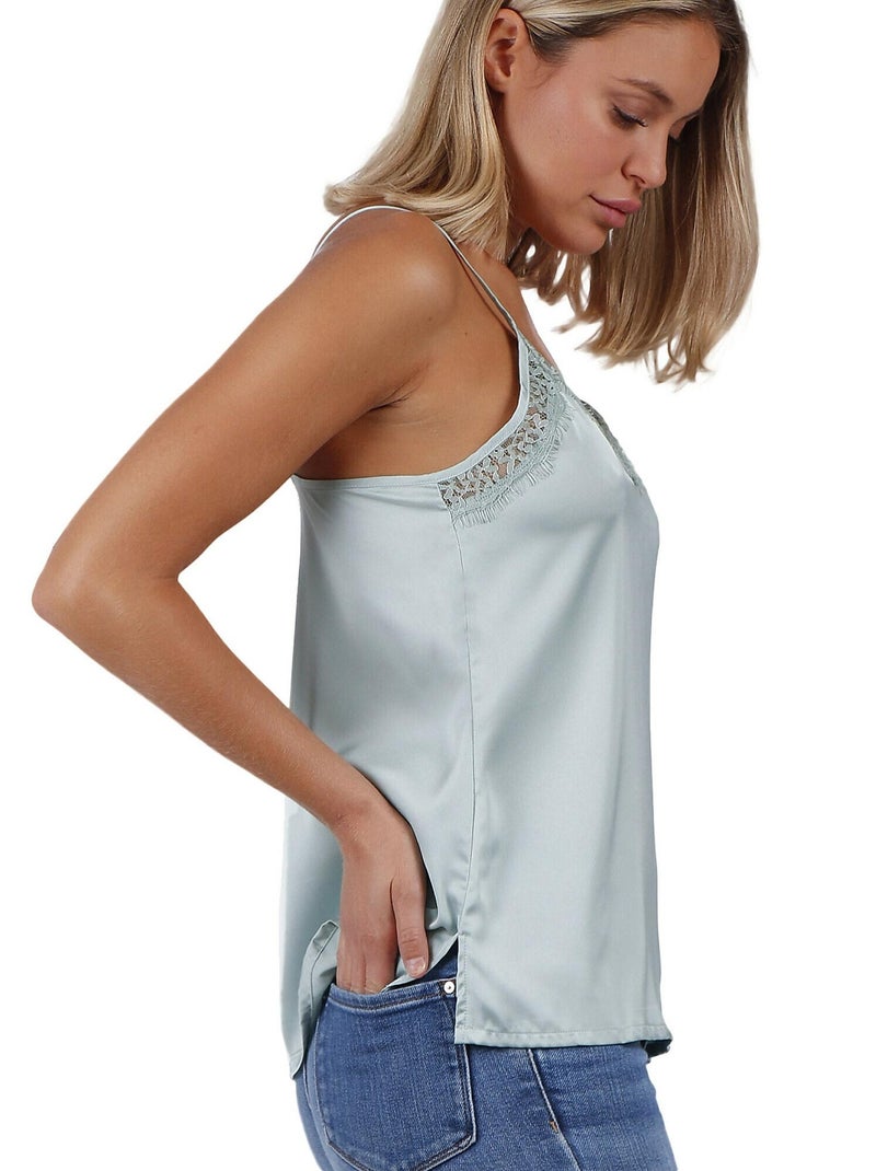 Débardeur Puntilla Escote Vert - Kiabi