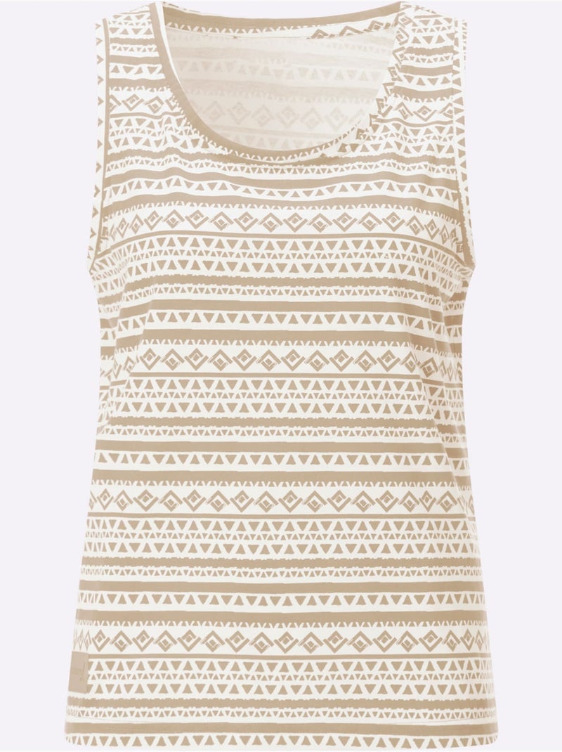 Débardeur Pur Coton - Taille Standard - Witt Beige - Kiabi