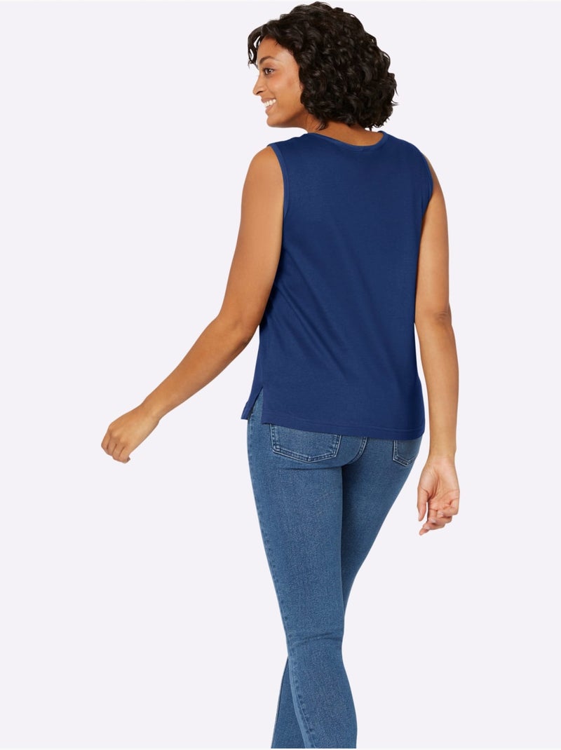 Débardeur Pur Coton - Taille Standard - Witt Bleu roi - Kiabi
