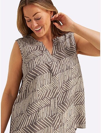 Débardeur Pure Viscose - Taille Standard - Sheego
