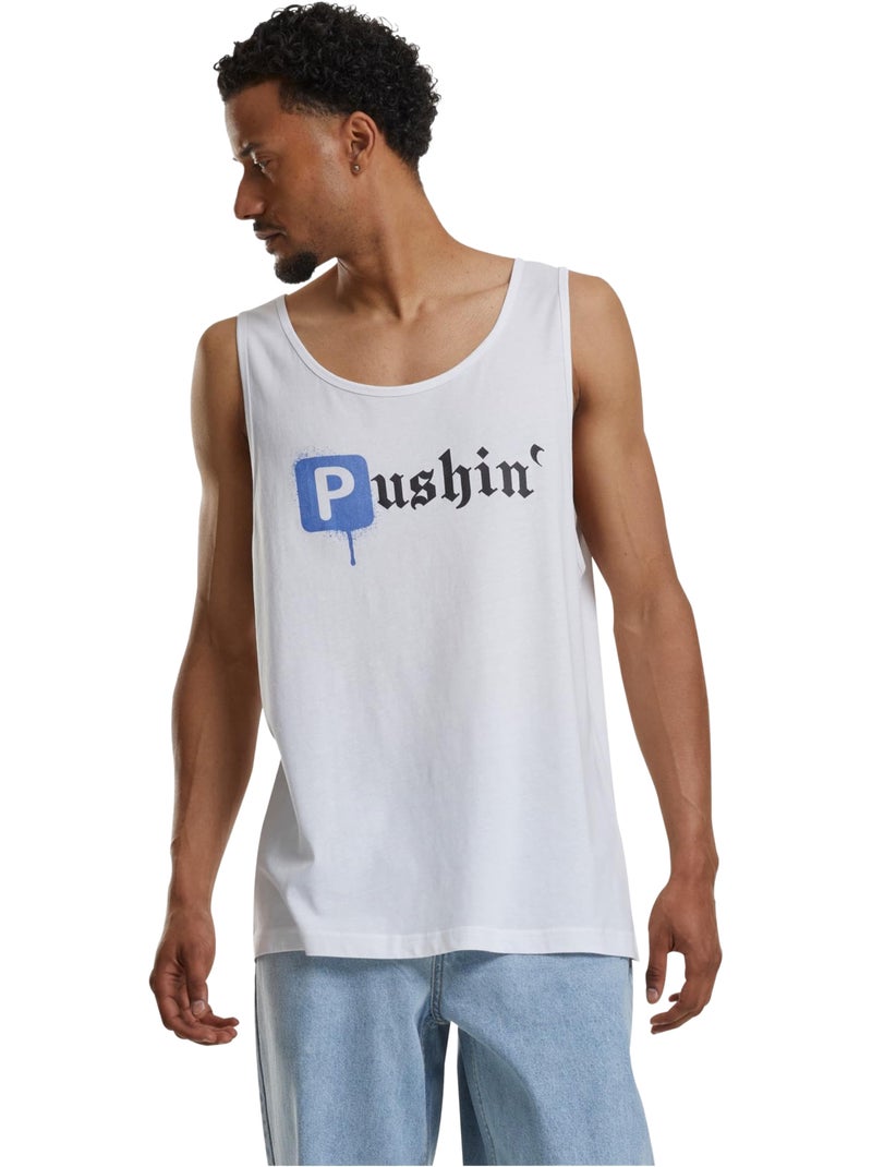 Débardeur pushin p - mister tee Blanc - Kiabi