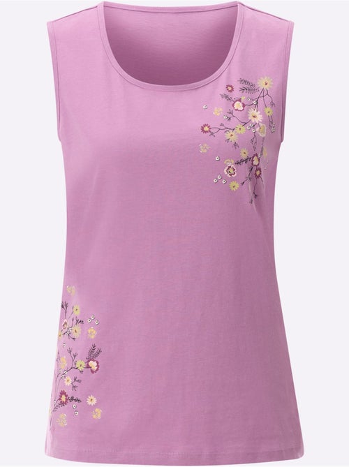 Débardeur Qualité Coton Doux Sur La Peau - Taille Standard - Moda Vilona - Kiabi