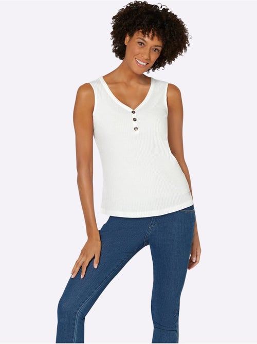 Débardeur Qualité Viscose Extensible Souple - Taille Standard - Witt - Kiabi Débardeur Qualité Viscose Extensible Souple - Taille Standard - Witt - Kiabi