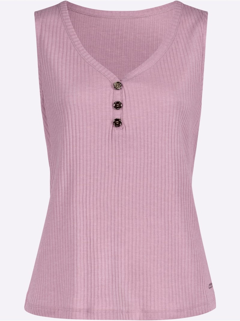 Débardeur Qualité Viscose Extensible Souple - Taille Standard - Witt Rose - Kiabi