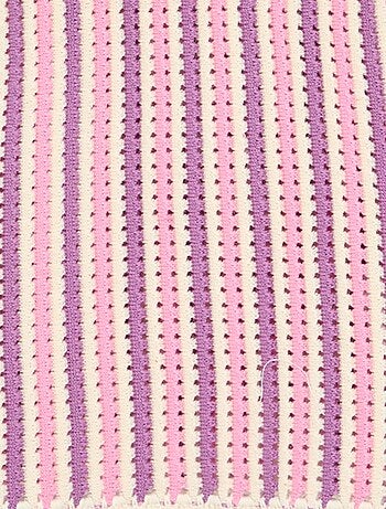 Débardeur rayé en crochet