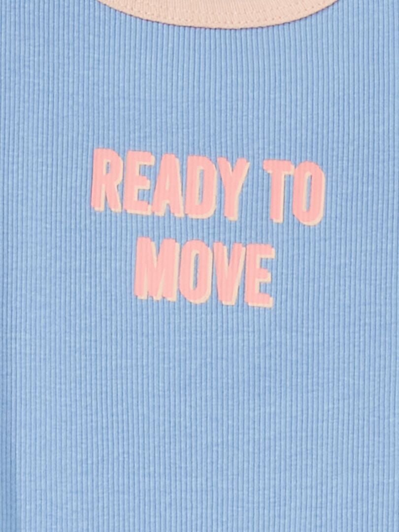 Débardeur 'Ready to move' BLEU - Kiabi
