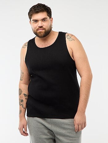 Débardeur regular en maille côtelée