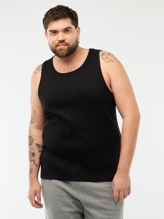 Débardeur regular en maille côtelée