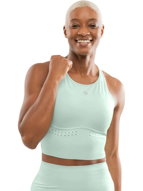 Débardeur running brassière intégrée femme fitness femme namib mint - Kiabi Débardeur running brassière intégrée femme fitness femme namib mint - Kiabi