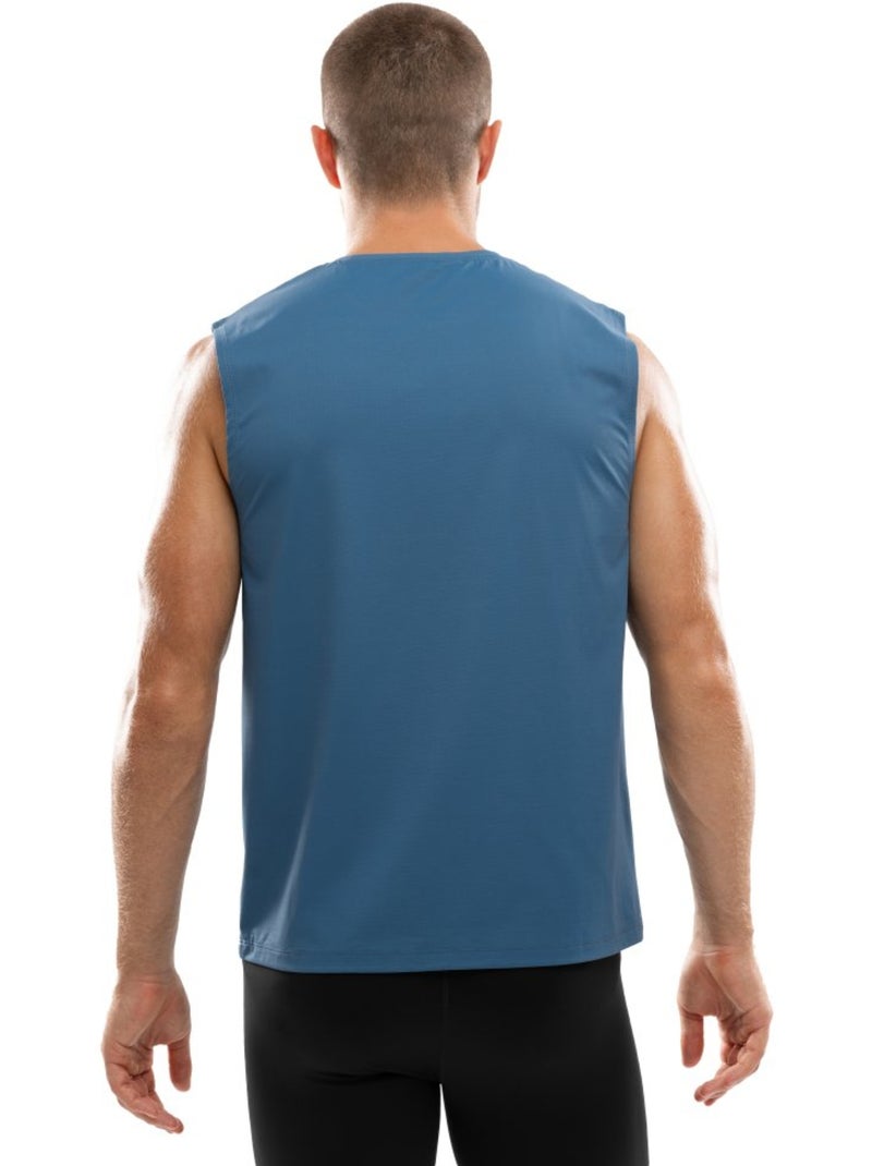 Débardeur running homme fitness homme paine Bleu - Kiabi